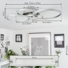 Malanje Plafondlamp LED Nikkel mat, 4-lichts
