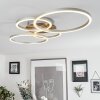 Malanje Plafondlamp LED Nikkel mat, 4-lichts