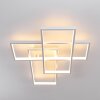 Ghana Plafondlamp LED Wit, 4-lichts, Afstandsbediening, Kleurwisselaar
