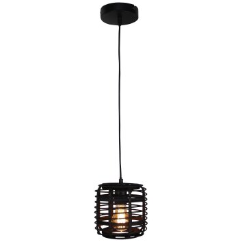 Brilliant CROSSTOWN Hanglamp Hout donker, Zwart, 1-licht