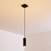 Zuoz Hanger Zwart, 1-licht