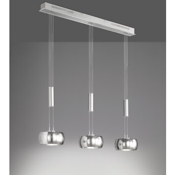 Fischer & Honsel  Colette Hanglamp LED Nikkel mat, 3-lichts