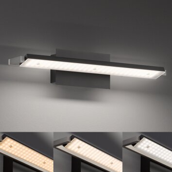 Fischer & Honsel  Pare TW Muurlamp LED Zwart, 1-licht