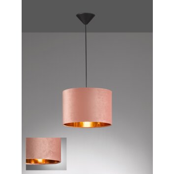 Fischer & Honsel  Aura Hanglamp Zwart, 1-licht