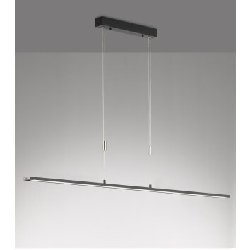 Fischer & Honsel  Metz TW Hanglamp LED Zwart, 1-licht
