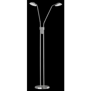Fischer & Honsel  Pool TW Staande lamp LED Nikkel mat, 2-lichts, Bewegingsmelder