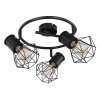 Globo PRISKA Spotlamp Zwart, 3-lichts