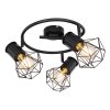 Globo PRISKA Spotlamp Zwart, 3-lichts