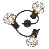 Globo PRISKA Spotlamp Zwart, 3-lichts