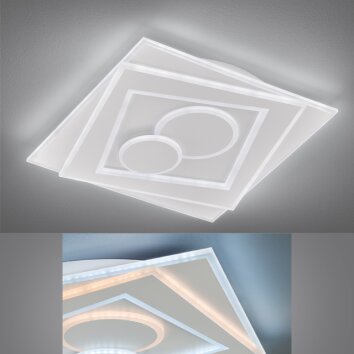Fischer & Honsel  Ratio Plafondlamp LED Wit, 1-licht, Afstandsbediening