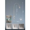 Fischer & Honsel  Sten Klemlamp LED Nikkel mat, 1-licht, Bewegingsmelder