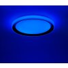 Leuchten-Direkt LOLAsmart_DISC Plafondlamp LED Zwart, 1-licht, Afstandsbediening, Kleurwisselaar