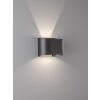 Fischer & Honsel  Wall Muurlamp Zwart, 2-lichts