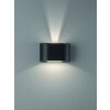 Fischer & Honsel  Wall Muurlamp Zwart, 2-lichts