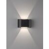 Fischer & Honsel  Wall Muurlamp Zwart, 2-lichts