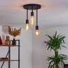 Travesias Plafondlamp Zwart, 3-lichts