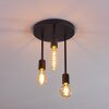 Travesias Plafondlamp Zwart, 3-lichts