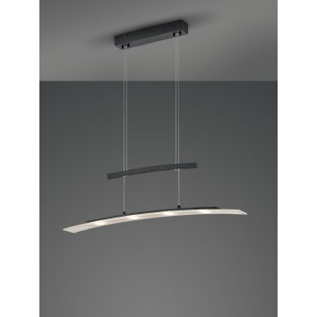 Reality Samos Hanglamp LED Zwart, 4-lichts