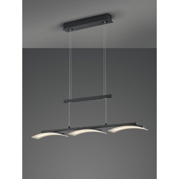 Reality Ikaria Hanglamp LED Zwart, 3-lichts
