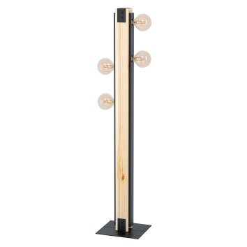Eglo LAYHAM Staande lamp Bruin, Zwart, 4-lichts