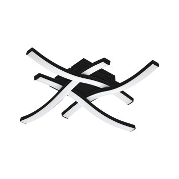 Eglo CABEZAS Plafondlamp LED Zwart, 4-lichts