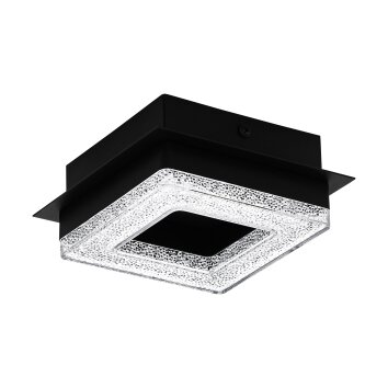 Eglo FRADELO Plafondlamp LED Zwart, 1-licht