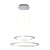 Paul Neuhaus ALESSA Hanglamp LED Zilver, 2-lichts, Afstandsbediening