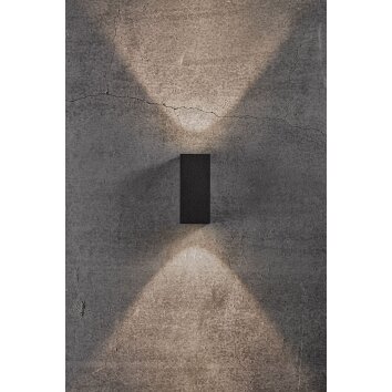Nordlux ASBOL Buiten muurverlichting LED Zwart, 2-lichts