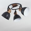 Banjul Plafondlamp Zwart, 3-lichts