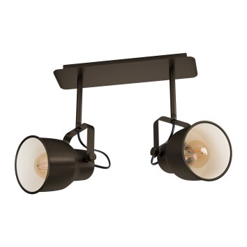 Eglo MITCHLEY Plafondlamp Brons, Cream, 2-lichts