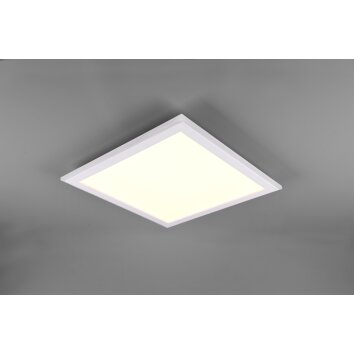 Trio Columbia Plafondlamp LED Wit, 1-licht, Afstandsbediening, Kleurwisselaar