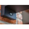 Lutec Flair Buiten muurverlichting Zwart, 1-licht, Bewegingsmelder