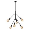 Lucide LESTER Hanglamp Zwart, 6-lichts