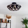 Corralejo Plafondlamp Zwart, 1-licht