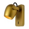 Lucide PRESTON Muurspot LED Goud, Messing, 1-licht