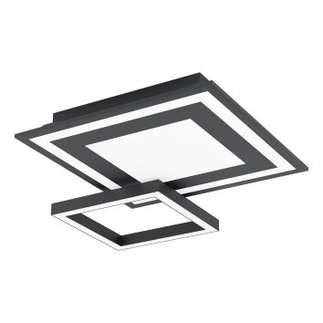 Eglo SAVATARILA Plafondlamp LED Zwart, 1-licht, Kleurwisselaar