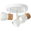 Brilliant Moka Spotlamp Wit, 3-lichts