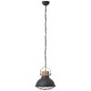 Brilliant Emma Hanglamp Hout licht, Zwart, 1-licht