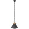 Brilliant Emma Hanglamp Hout licht, Zwart, 1-licht