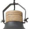 Brilliant Emma Hanglamp Hout licht, Zwart, 1-licht