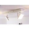 Guyana Plafond spot LED Chroom, Wit, 2-lichts