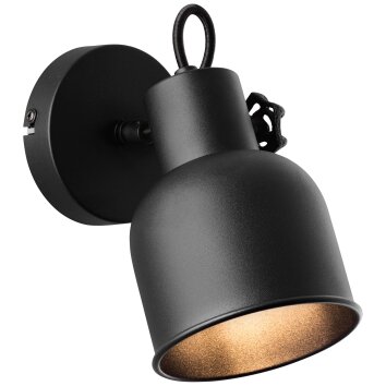 Brilliant Rolet Spotlamp Zwart, 1-licht