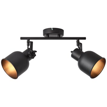 Brilliant Rolet Spotlamp Zwart, 2-lichts