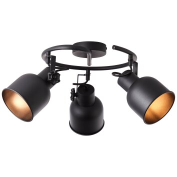Brilliant Rolet Spotlamp Zwart, 3-lichts