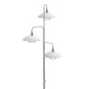 Steinhauer Tallerken Staande lamp LED roestvrij staal, Wit, 3-lichts