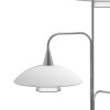 Steinhauer Tallerken Staande lamp LED roestvrij staal, Wit, 3-lichts