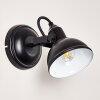 Tina Muurlamp Zwart, 1-licht