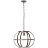 Brilliant Basia Hanglamp Bruin, Brons, Gebrandschilderd, 1-licht