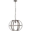 Brilliant Basia Hanglamp Bruin, Brons, Gebrandschilderd, 1-licht