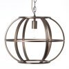 Brilliant Basia Hanglamp Bruin, Brons, Gebrandschilderd, 1-licht